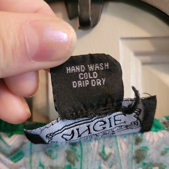 Angie Paisley Green White Mini Dress - Picture 5 of 5